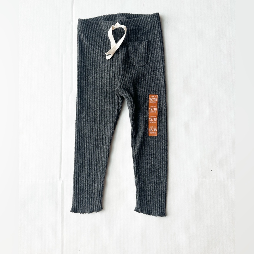 Zara Girl Soft Ribbed Leggings in Charcoal
NWT